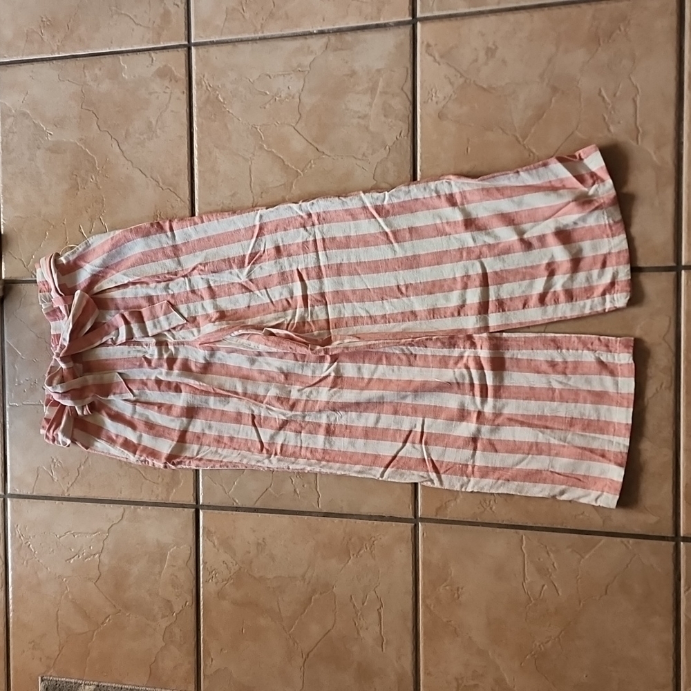 NWT F21 forever 21 striped flowy linen pants